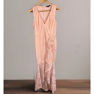 Fairycore Whimsical Lace Dress Women’s M Fitted Mermaid Stevie Nicks Wedding